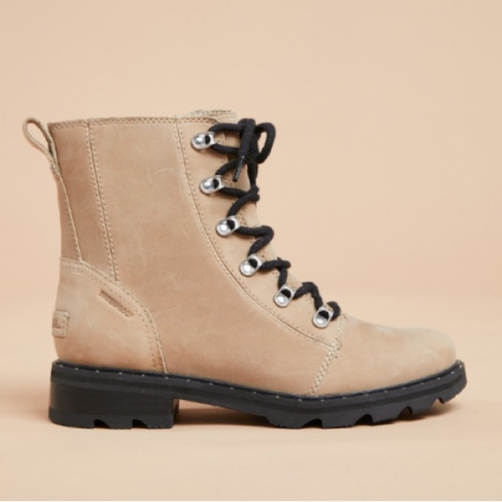 Sorel Lennox Tan Moto Boots